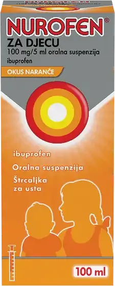 Nurofen za djecu 100 mg/5 ml oralna suspenzija